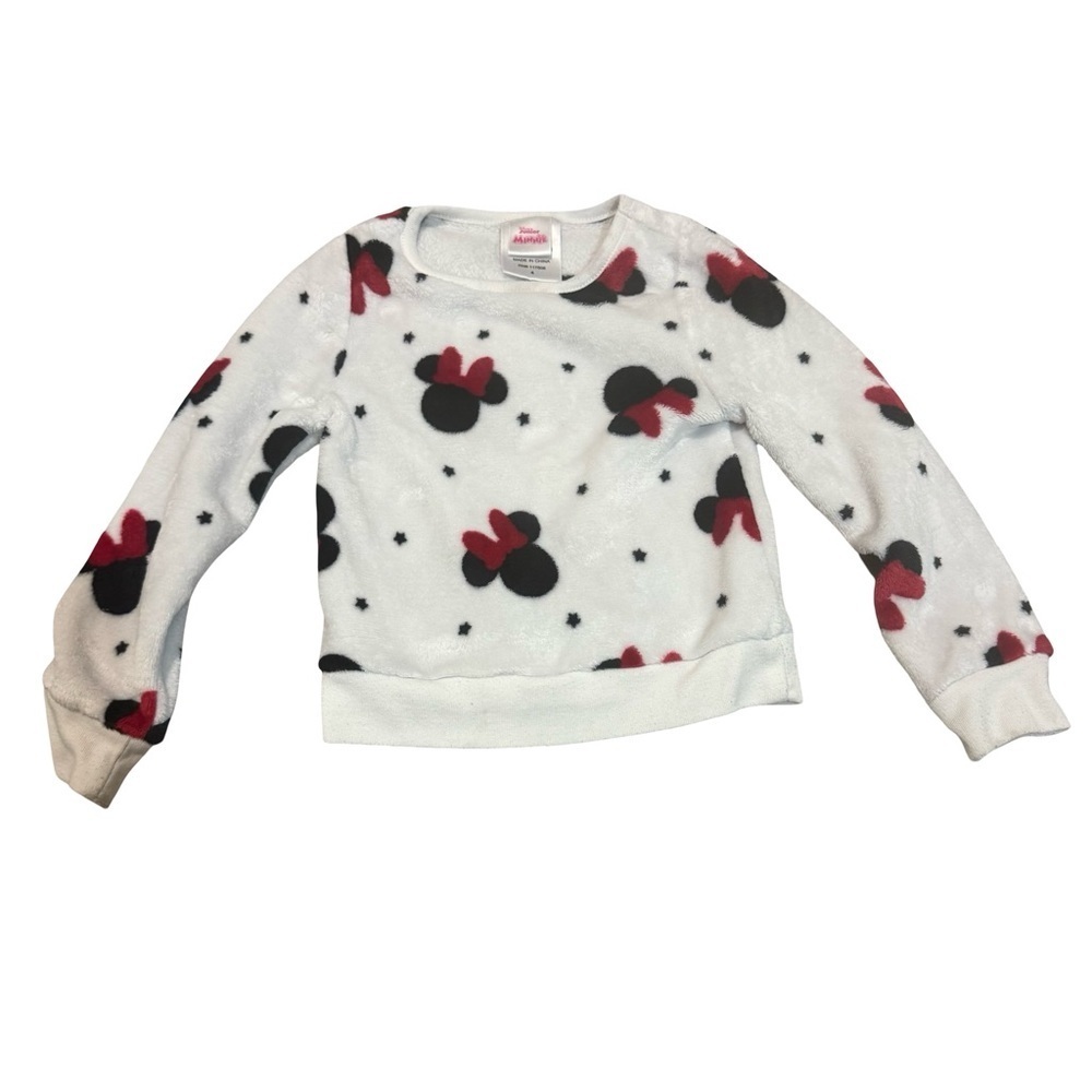 Disney Minnie Mouse Fleece Pullover Sweatshirt Girls Size 4